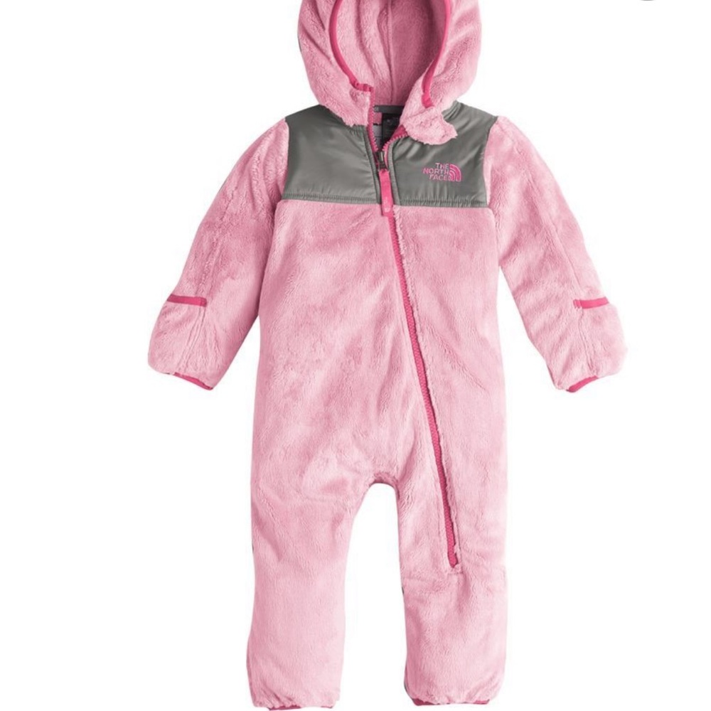 The north face baby girls bunting fleece 3-6 mnths